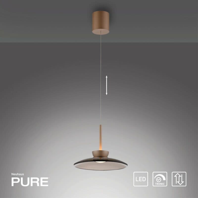 Paul Neuhaus Pendelleuchte Pure-Moon 1-flammig