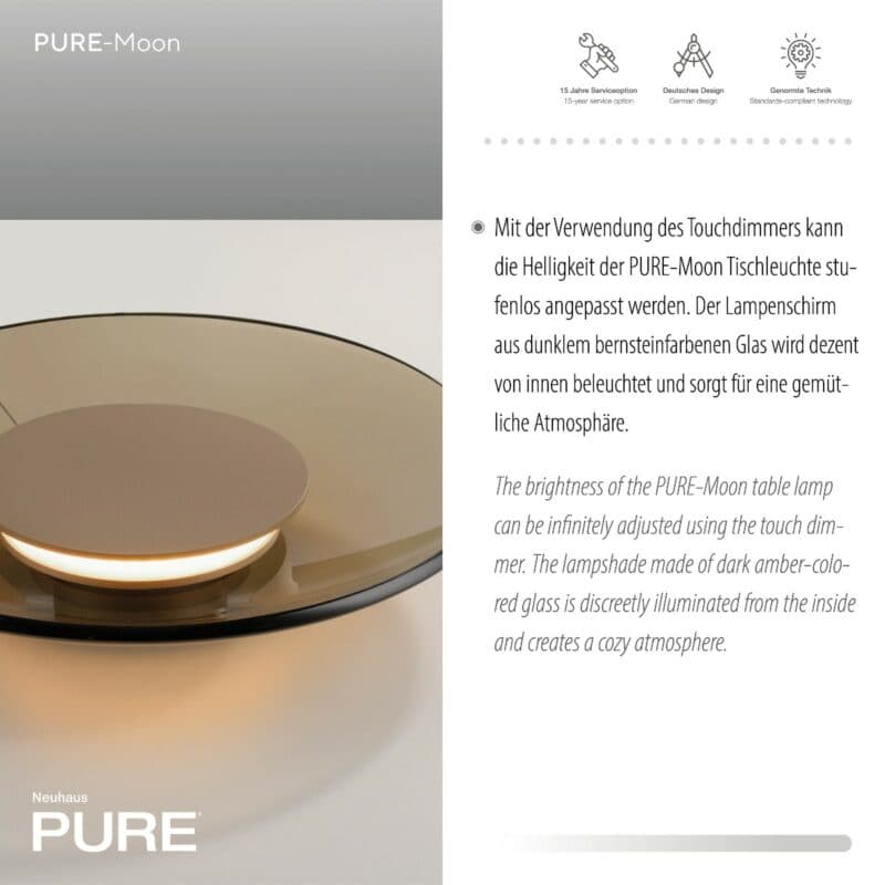 Paul Neuhaus Tischleuchte Pure-Moon