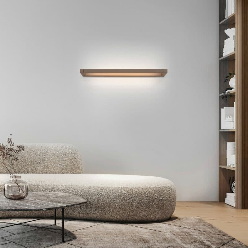 Paul Neuhaus Wandleuchte Pure-Puro mit 50 cm in Bronze Ambientebeispiel