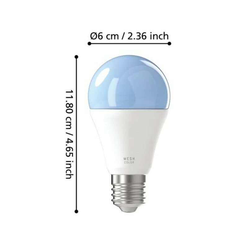 Eglo 9 W Smart-LED-Filament Normale E27 RGB Maße