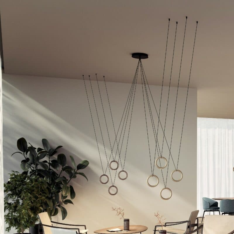 Lodes Baldachin 12 Lights Central Wohnbeispiel mit IVY V