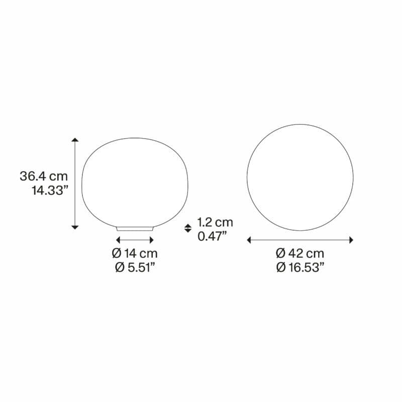 Lodes Tischleuchte Volum mit 42 cm Maße