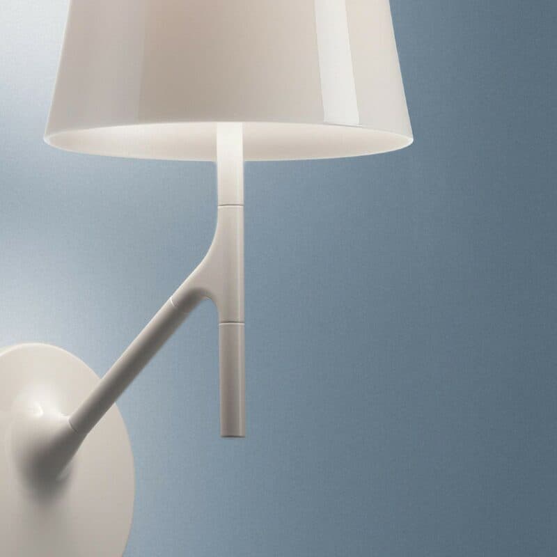 Foscarini Wandleuchte Birdie in Weiß (bianco) Wohnbeispiel