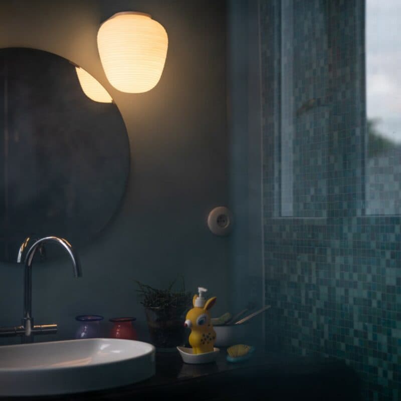 Foscarini Wandleuchte Rituals 3 semi in Gold (Oro) Wohnbeispiel