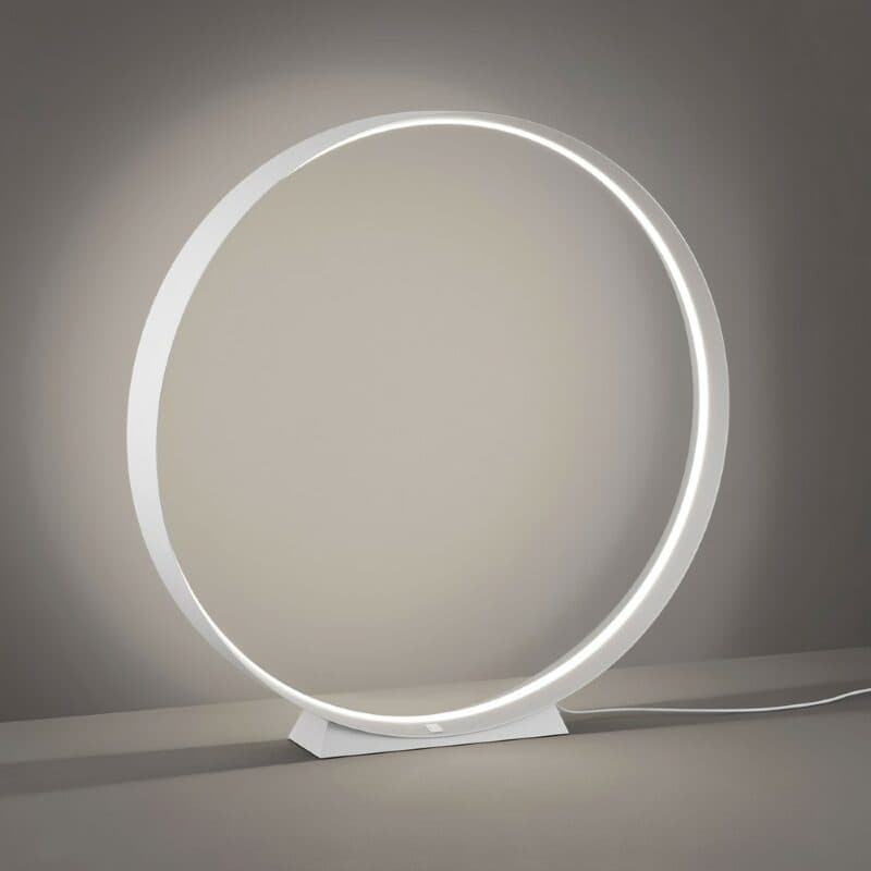 Musterring Tischleuchte Loop in Weiß mit 75 cm (Neutralweiß)