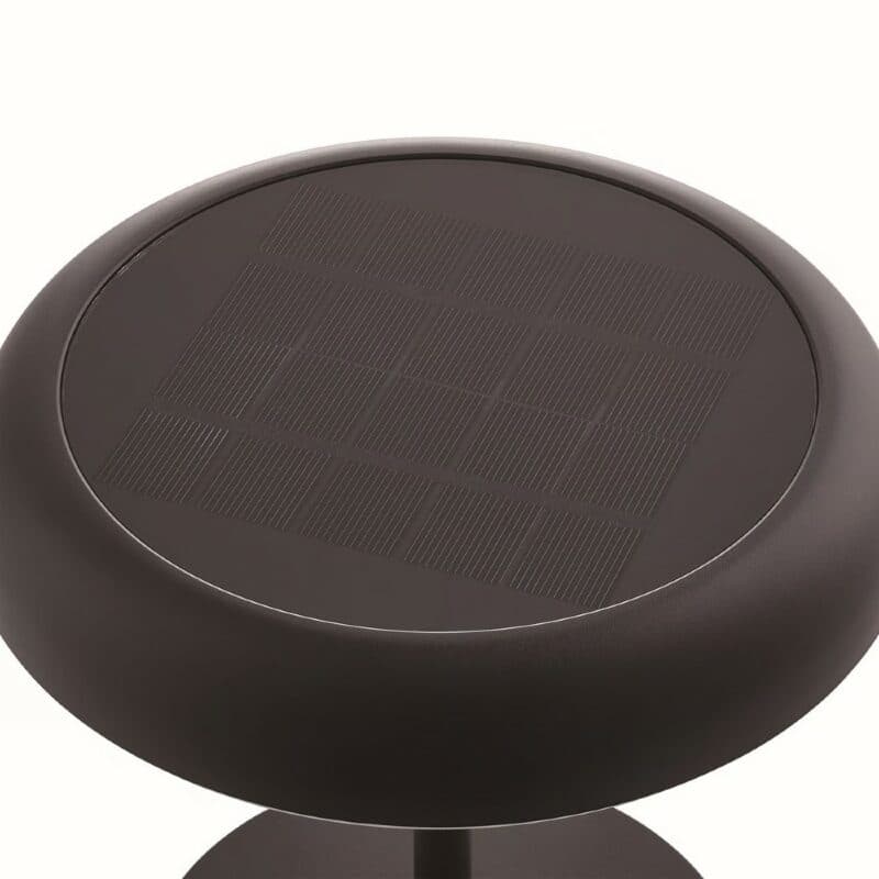 Nordlux Akku-Tischleuchte Elmer Solar in Schwarz Detailansicht Solarpanel