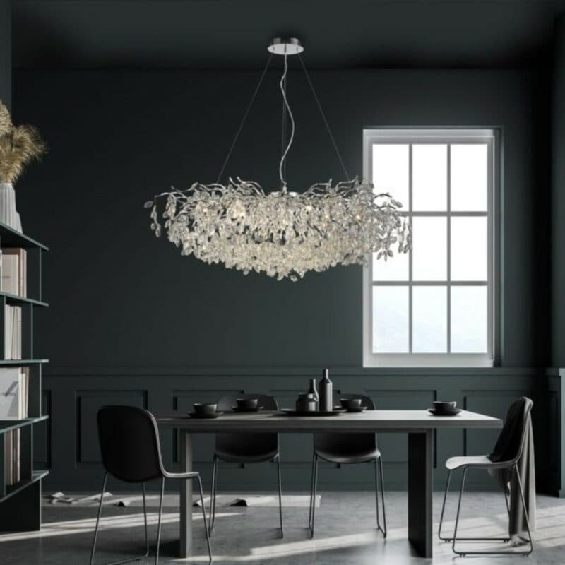 Paul Neuhaus Kronleuchter Ricicle mit 120 cm Wohnbeispiel
