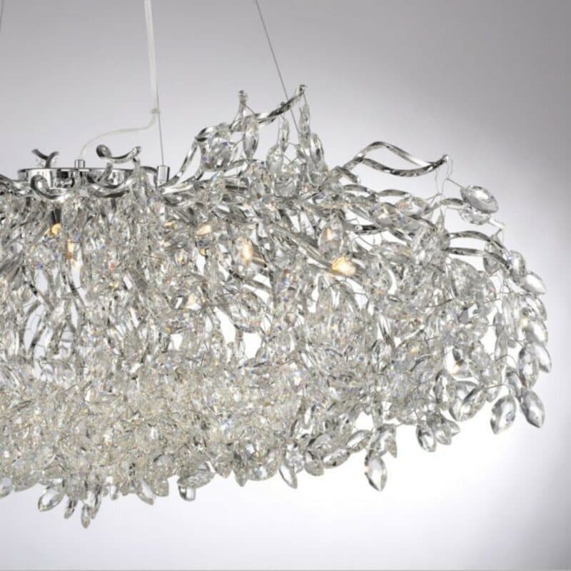 Paul Neuhaus Kronleuchter Ricicle mit 120 cm Detailansicht Schirm