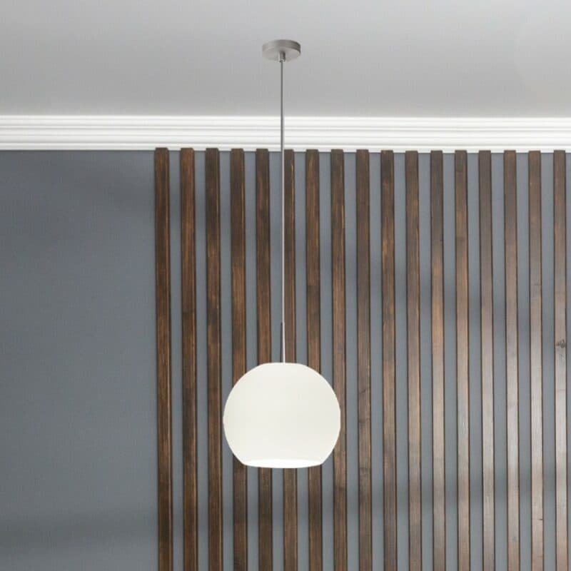 Casablanca Pendelleuchte Ball 1-flammig mit 6 cm Deckenbaldachin Wohnbeispiel