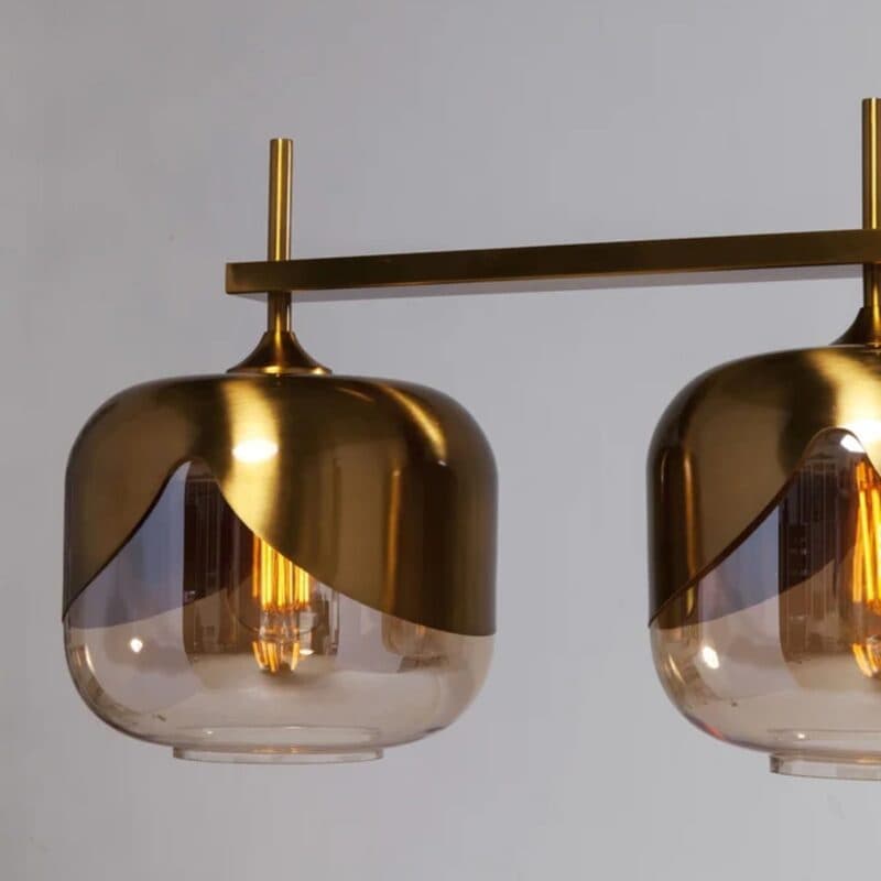 Kare Pendelleuchte Golden Goblet Ball Detailansicht Schirm