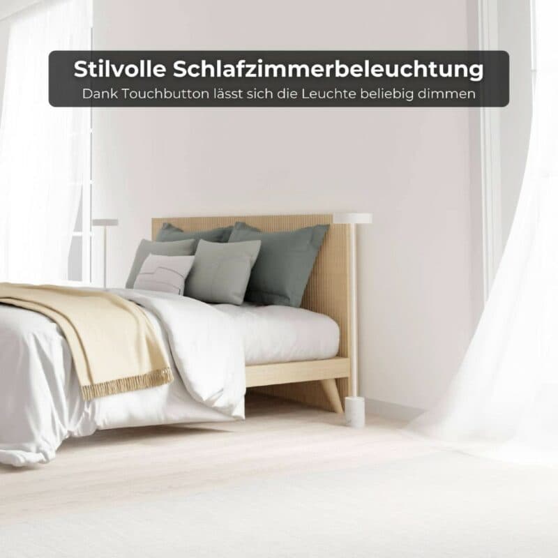 Lumière Design Akku-Stehleuchte Uranos in Weiß