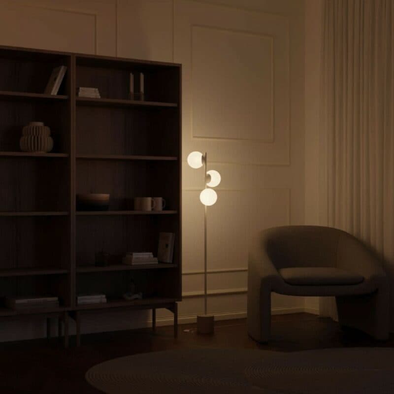 Lumière Design Stehleuchte Rovea Wohnbeispiel