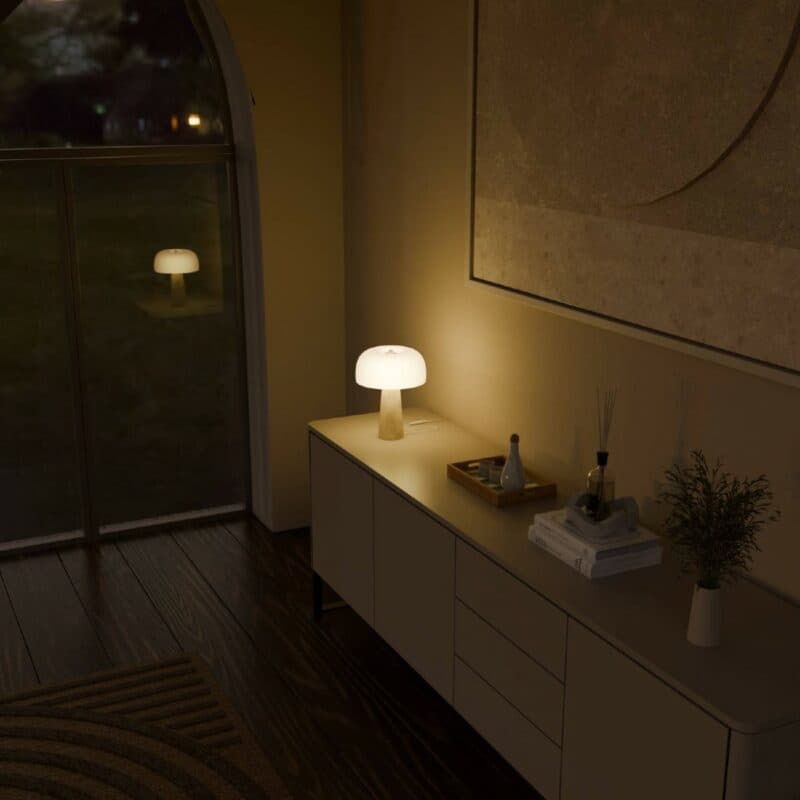 Lumière Design Tischleuchte Lyra Wohnbeispiel