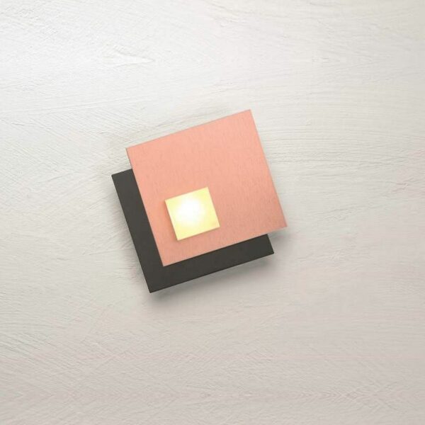 Bopp Deckenleuchte Pixel 1-flammig Schwarz-Rosegold