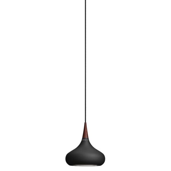 Fritz Hansen Pendelleuchte Orient in Schwarz/Palisander mit 22,5 cm