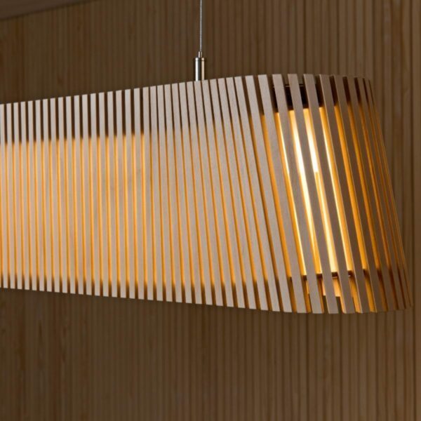 Secto Design Pendelleuchte Owalo 7000 in Birke natur Detailansicht Lampenschirm