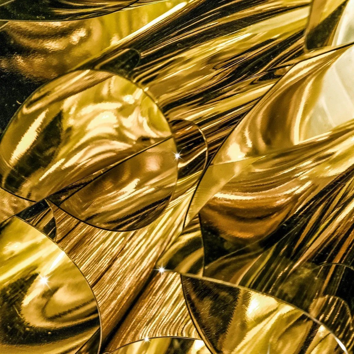 Slamp Wand- und Deckenleuchte Veli Medium Gold Detail Leuchtenschirm