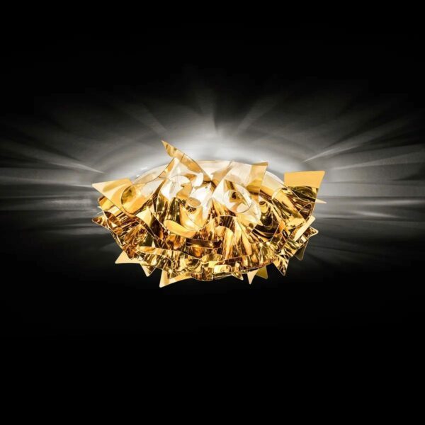 Slamp Wand- und Deckenleuchte Veli Mini Gold Milieu