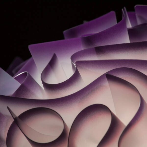 Slamp Wand- und Deckenleuchte Veli Mini Violett Detail Leuchtenschirm