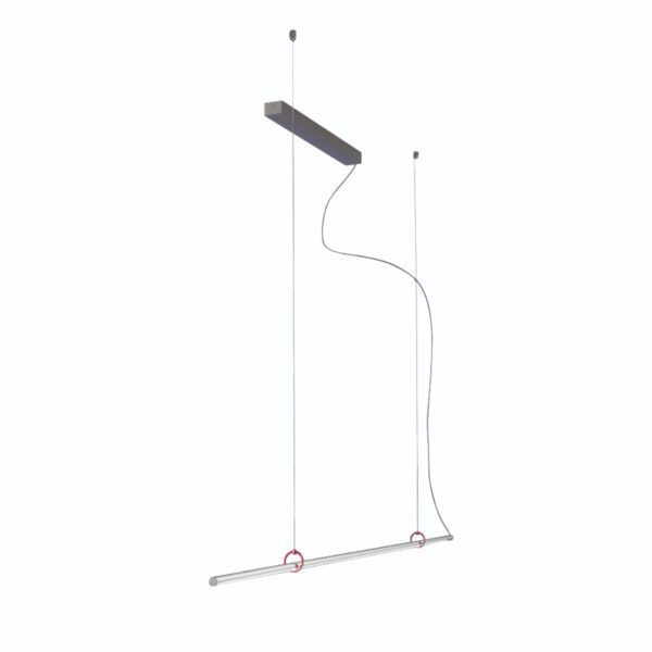 Escale Pendelleuchte Aluminium geschliffen/eloxiert mit 150 cm