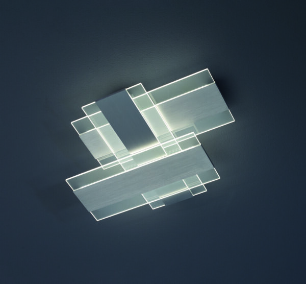 Escale Deckenleuchte Planus Aluminium geschliffen