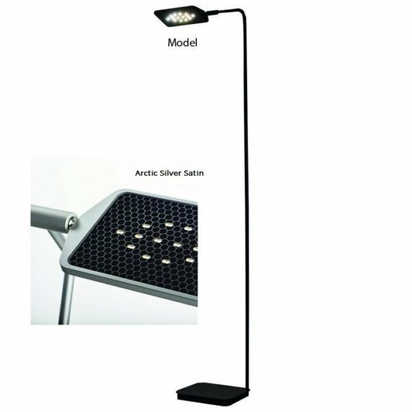 Liin Stehleuchte Arctia Solo Arctic Silver