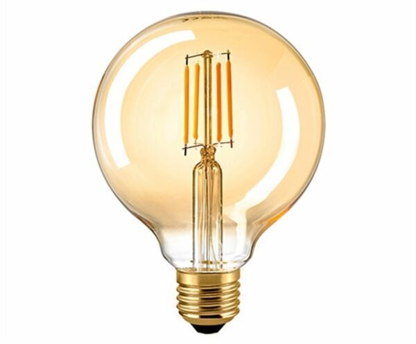 Sigor 4,5 W LED-Filament Globe 95 mm Gold E27 2400 K Dim 6138701