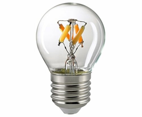 Sigor 4,5 W LED-Filament Kugel Dim to Warm E27 2700–2100 K