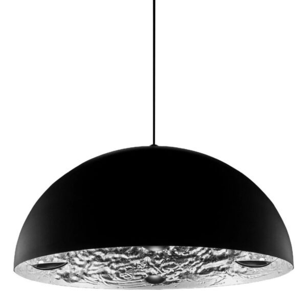 Catellani & Smith Pendelleuchte Stchu-Moon 02 in Silber mit 100 cm