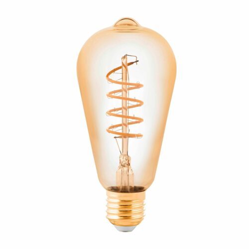 Eglo 4 W LED-Filament Edison 64 mm Amber E27 2200 K Dim / ersetzt 40 W