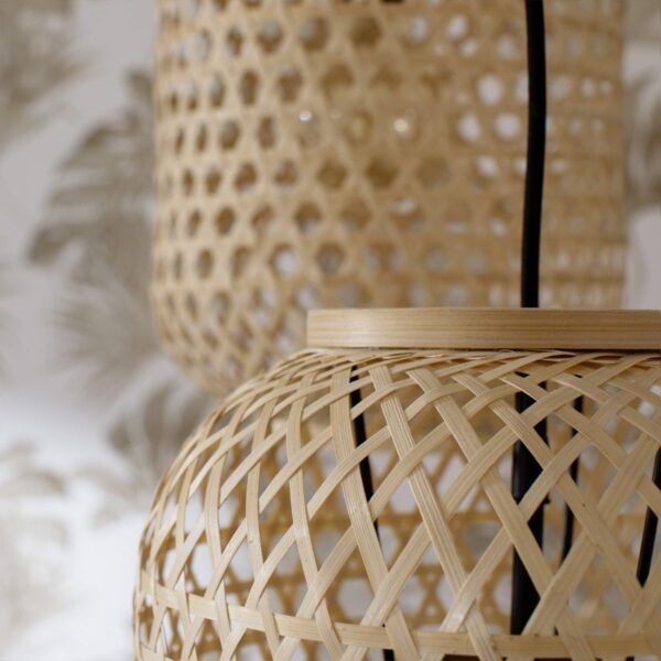 Schöner Wohnen Kollektion Pendelleuchte Calla in Bambus natur Detailansicht