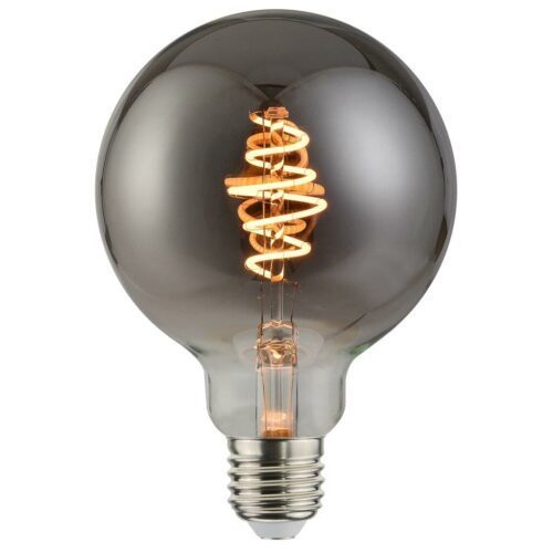 Nordlux LED-Filament Leuchtmittel Globe E27 5 Watt, dimmbar, Rauchglas