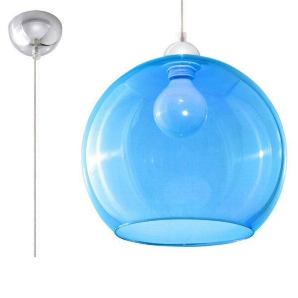 Sollux Lighting Pendelleuchte Ball in Blau