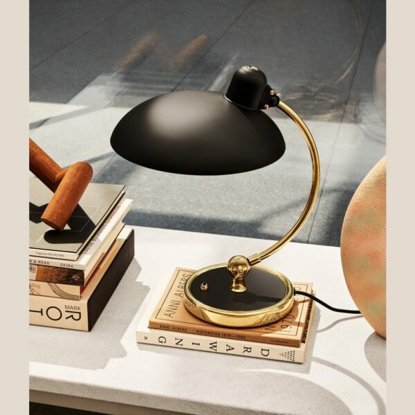Fritz Hansen Tischleuchte Kaiser Idell Luxus Matt Black/Brass