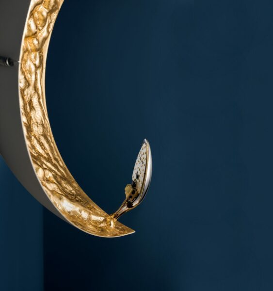 Catellani & Smith Wandleuchte Stchu-Moon 05 Gold Detailaufnahme