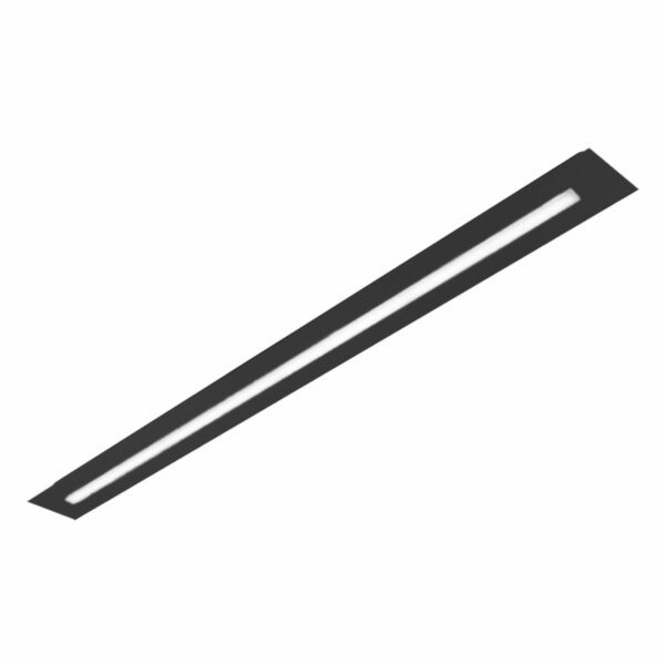 Grossmann Wand- und Deckenleuchte Fis in Schwarz glanz mit einer Gesamtlänge von 104 cm