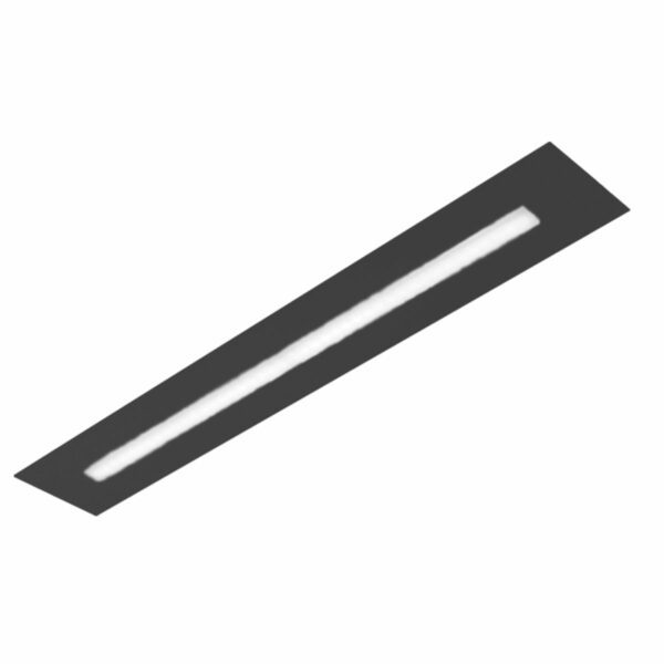 Grossmann Wand- und Deckenleuchte Fis in Schwarz glanz mit einer Gesamtlänge von 57 cm