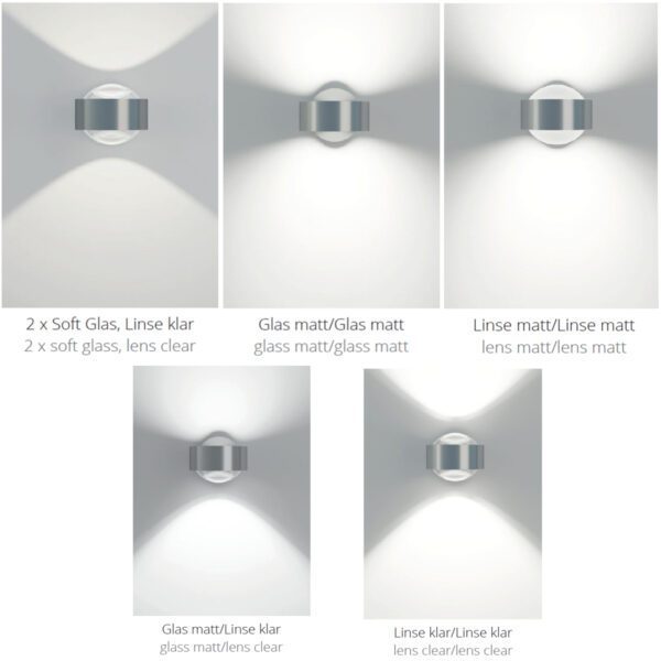 Top Light Wandleuchte Puk Mini Wall Kopf-Konfigurationen