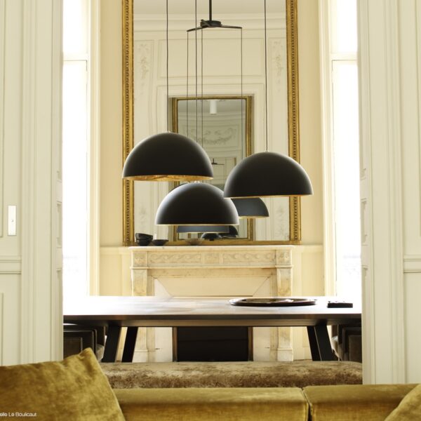 Catellani & Smith Kronleuchter Stchu-Moon 02 in Gold Wohnbeispiel