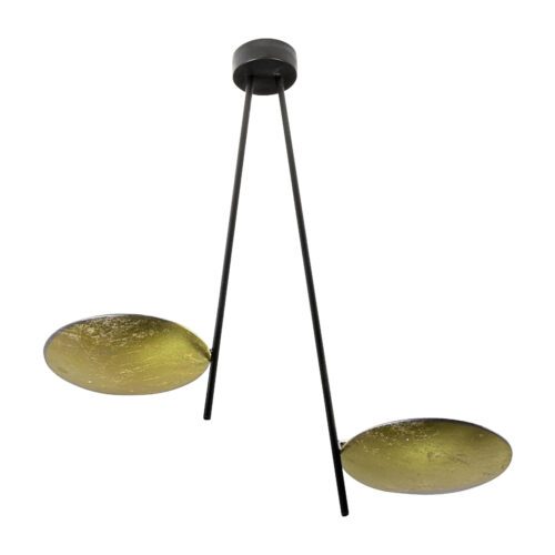 Catellani & Smith Deckenleuchte C2 in Gold/Schwarz