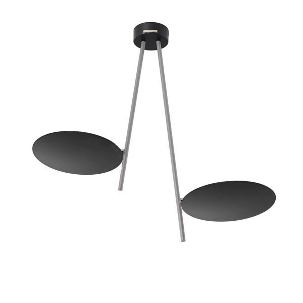 Catellani & Smith Deckenleuchte C2 in Schwarz/Satiniert
