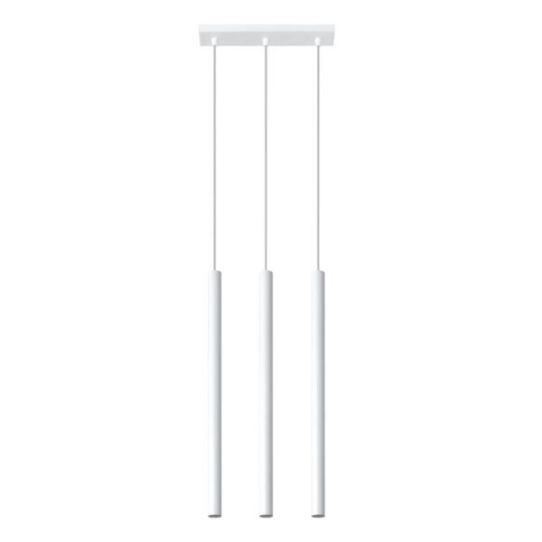 Sollux Lighting Pendelleuchte Pastelo 3 in Weiß mit linearer Ausführung