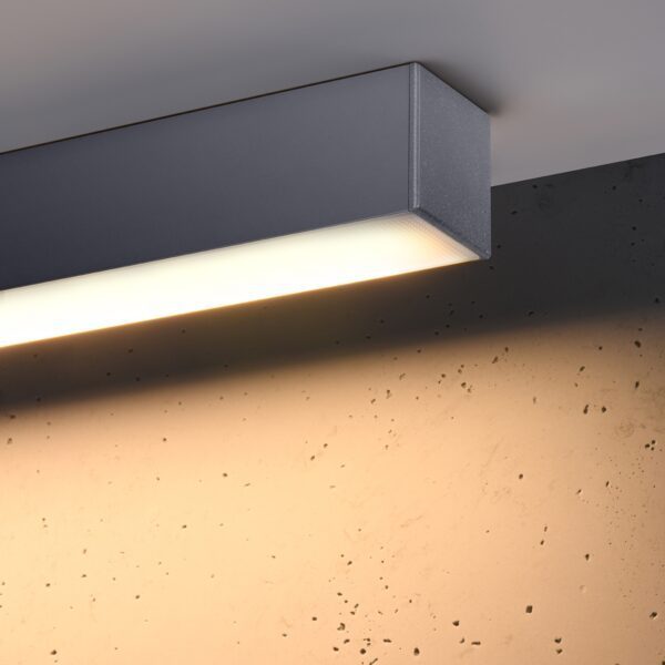 Sollux Deckenleuchte Pinne in Grau mit 67 cm und 3000 K Detailansicht