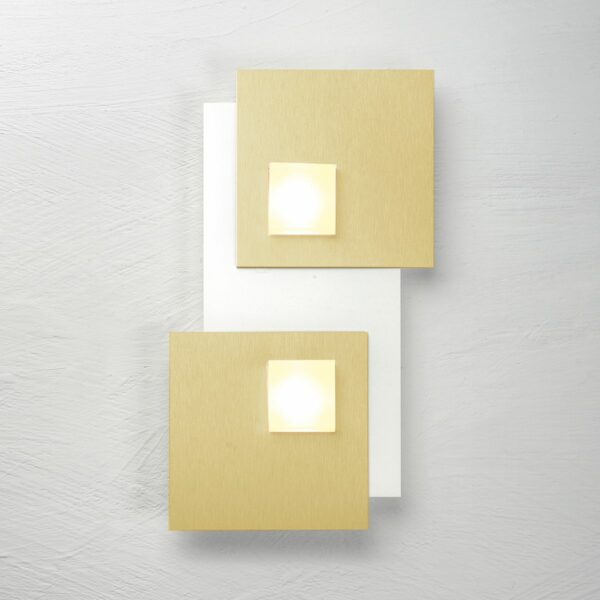 Bopp Wand- und Deckenleuchte Pixel Weiß/Gold Ausstellungsstück - Ausstellungsleuchten