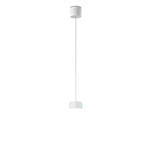 Oligo Pendelleuchte Grace LED mit unsichtbarer Höhenverstellung in Weiß glänzend