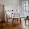 Oligo Pendelleuchte Grace 3-flammig in Schwarz matt Wohnbeispiel
