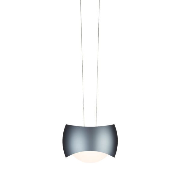 Oligo Slack-Line Lichtmodul Curved in Basalt Frontansicht