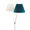 Luceplan Wandleuchte Costanza in Petrolblau (exkl. Dimmer/Höhenverstellung)