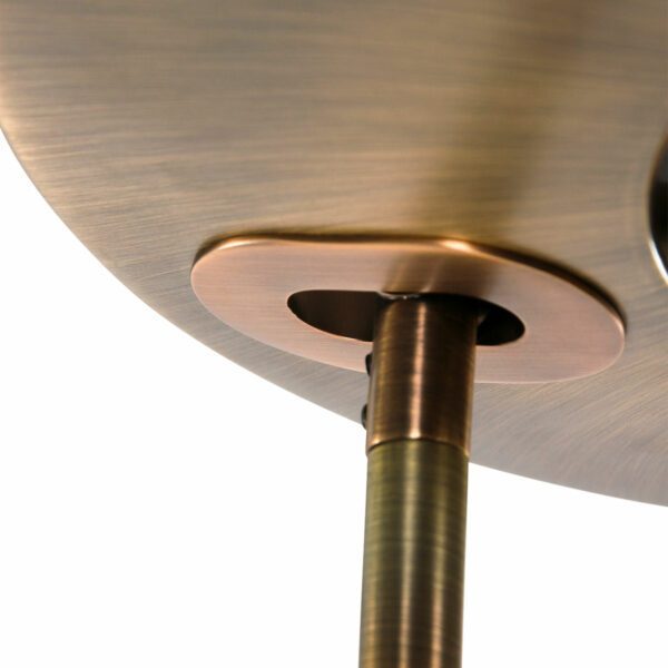 Steinhauer Deckenfluter Zenith in Bronze Detailansicht Leuchtenschirm