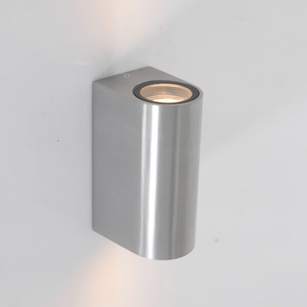 Liadomo Wand-Außenleuchte Cylin in Stahl mit runder Form